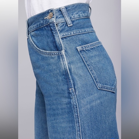 Current/Elliott The Caliper Crop Wide Leg Jean Sz 26 - Picture 5 of 15